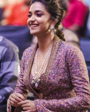 Keerthy Suresh Smiling at an Event Still 01