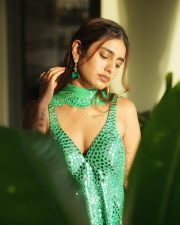 Love Hackers Actress Priya Prakash Varrier in a Green Mirror Work Sharara Set with a Short Sleeveless Cleavage Kurti Pictures 02 Love Hackers Actress Priya Prakash Varrier in a Green Mirror Work Sharara Set with a Short Sleeveless Cleavage Kurti Pictures 02