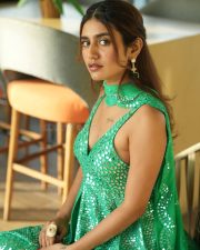 Love Hackers Actress Priya Prakash Varrier in a Green Mirror Work Sharara Set with a Short Sleeveless Cleavage Kurti Pictures 04 Love Hackers Actress Priya Prakash Varrier in a Green Mirror Work Sharara Set with a Short Sleeveless Cleavage Kurti Pictures 04