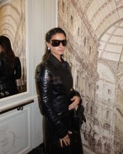 Love and War Actress Alia Bhatt in a Black Leather Coat Photos 02