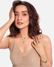 Luminous Actress Shraddha Kapoor in a Beige Crochet Tank Top Photos 02 Luminous Actress Shraddha Kapoor in a Beige Crochet Tank Top Photos 02