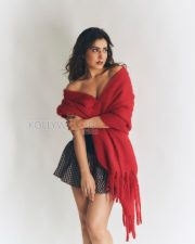 Magnetic Actress Raashii Khanna in a Red Fuzzy Wrap and Plaid Mini Skirt Photos 01 Magnetic Actress Raashii Khanna in a Red Fuzzy Wrap and Plaid Mini Skirt Photos 01