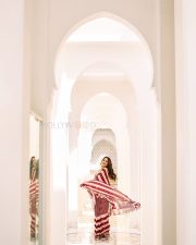Magnetic Janhvi Kapoor in a Red and White Saree with a Matching Sleeveless Blouse Pictures 01 Magnetic Janhvi Kapoor in a Red and White Saree with a Matching Sleeveless Blouse Pictures 01