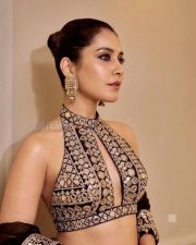 Majestic Actress Raashi Khanna in a Black Velvet Embroidered Lehenga Set Photos 04 Majestic Actress Raashi Khanna in a Black Velvet Embroidered Lehenga Set Photos 04