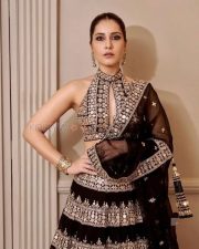 Majestic Actress Raashi Khanna in a Black Velvet Embroidered Lehenga Set Photos 05 Majestic Actress Raashi Khanna in a Black Velvet Embroidered Lehenga Set Photos 05