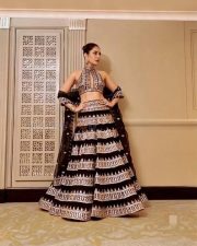 Majestic Actress Raashi Khanna in a Black Velvet Embroidered Lehenga Set Photos 06 Majestic Actress Raashi Khanna in a Black Velvet Embroidered Lehenga Set Photos 06