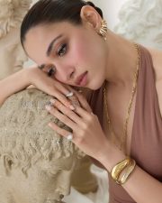 Majestic Actress Tamanna Bhatia in a Mocha Brown Deep V Halter Bodysuit Gold Diamond Jewelry Photos 01 Majestic Actress Tamanna Bhatia in a Mocha Brown Deep V Halter Bodysuit Gold Diamond Jewelry Photos 01