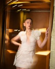 Mere Husband Ki Biwi Heroine Rakul Preet Singh in an Ivory Sculpted Mini Dress Pictures 02 Mere Husband Ki Biwi Heroine Rakul Preet Singh in an Ivory Sculpted Mini Dress Pictures 02