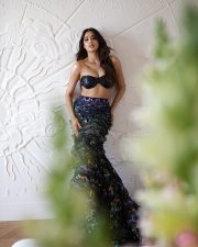 Mermaid Beauty Janhvi Kapoor in a Shimmery Two Piece Multi Color Dress with a Strapless Bralette and a Body Hugging Trail Skirt Pictures 01 Mermaid Beauty Janhvi Kapoor in a Shimmery Two Piece Multi Color Dress with a Strapless Bralette and a Body Hugging Trail Skirt Pictures 01