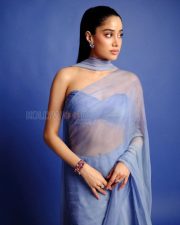Mesmerizing Actress Janhvi Kapoor in a Powder Blue Sheer Tulle Gown Photos 02