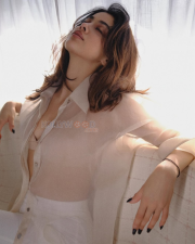 Mesmerizing Actress Janhvi Kapoor in a Sheer Ivory Open Shirt White Bralette Trousers Photos 01 Mesmerizing Actress Janhvi Kapoor in a Sheer Ivory Open Shirt White Bralette Trousers Photos 01