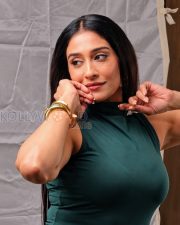 Mesmerizing Actress Regina Cassandra in a Emerald teal high neck sleeveless bodycon dress with gold bangles Photos 01 Mesmerizing Actress Regina Cassandra in a Emerald teal high neck sleeveless bodycon dress with gold bangles Photos 01