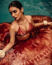 Mesmerizing Priya Prakash Varrier in a Designer Red Dress Pictures 06