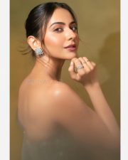 Mesmerizing Rakul Preet Singh in an Emerald Green Saree with a Corset Style Blouse Photos 05