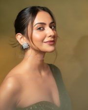 Mesmerizing Rakul Preet Singh in an Emerald Green Saree with a Corset Style Blouse Photos 10