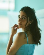 Metro In Dino Actress Sara Ali Khan in a Sky Blue Mini Dress Photos 08