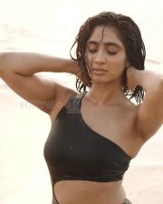 Miss Kerala Deepti Sati in a Black Swimsuit Photos 04