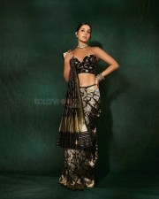Most Popular Face of the Year Raashii Khanna in a Black Silk Saree with an Off Shoulder Cleavage Blouse Photos 06 Most Popular Face of the Year Raashii Khanna in a Black Silk Saree with an Off Shoulder Cleavage Blouse Photos 06