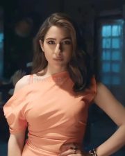 Murder Mubarak Actress Sara Ali Khan in an Orange Dress Pictures 02