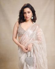 Natural Actress Shraddha Kapoor in a white knit dress Photos 08 Natural Actress Shraddha Kapoor in a white knit dress Photos 08