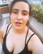 Neha Sharma showing Deep Cleavage Selfie Photo 01