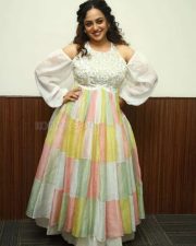 Nithya Menen at Skylab Pre Release Event Photos 16