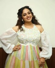 Nithya Menen at Skylab Pre Release Event Photos 17