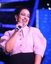 Nithya Menon at Telugu Indian Idol Curtain Raiser Photos 06
