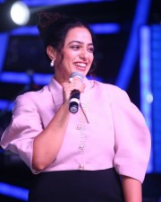 Nithya Menon at Telugu Indian Idol Curtain Raiser Photos 07