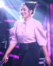 Nithya Menon at Telugu Indian Idol Curtain Raiser Photos 11