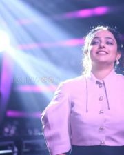 Nithya Menon at Telugu Indian Idol Curtain Raiser Photos 17
