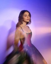 Pati Patni Aur Woh Do Actress Rakul Preet Singh in a Floral Printed Gown with a Strappy Top Photos 07