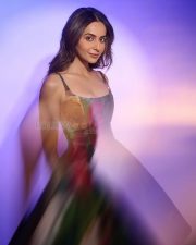 Pati Patni Aur Woh Do Actress Rakul Preet Singh in a Floral Printed Gown with a Strappy Top Photos 08