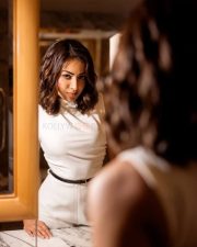 Phani Actress Catherine Tresa in a White Sleeveless Jumpsuit Pictures 03
