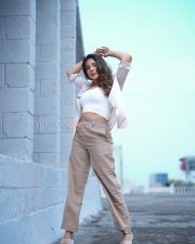 Photogenic Actress Sakshi Agarwal in a Blush Open Shirt and White Tube Top Photos 03 Photogenic Actress Sakshi Agarwal in a Blush Open Shirt and White Tube Top Photos 03