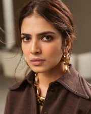 Pretty Hot and Sexy Malavika Mohanan in a Brown Gucci Collared Top with Matching High Waist Trousers Photos 03 Pretty Hot and Sexy Malavika Mohanan in a Brown Gucci Collared Top with Matching High Waist Trousers Photos 03