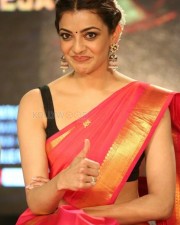Kajal Aggarwal 32 Pretty Kajal Aggarwal In Red Saree Photos