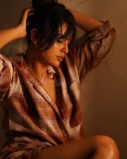 Pretty Nandita Swetha in a Brown Oversized Unbuttoned Shirt with a Nude Bra Photos 01 Pretty Nandita Swetha in a Brown Oversized Unbuttoned Shirt with a Nude Bra Photos 01
