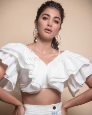 Pretty Pooja Hegde White Dress Photoshoot Stills