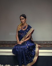 Priya Prakash in a Traditional Saree Photoshoot Pictures 02