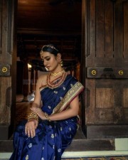 Priya Prakash in a Traditional Saree Photoshoot Pictures 05