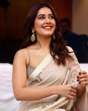 Raashi Khanna Glam Transparent Saree Photos 03