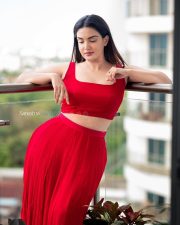 Rachel Actress Honey Rose in a Sleeveless Red Crop Top and Long Skirt Pictures 03 Rachel Actress Honey Rose in a Sleeveless Red Crop Top and Long Skirt Pictures 03