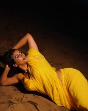 Radiant Actress Yashika Aannand in a Yellow Saree Photos 03 Radiant Actress Yashika Aannand in a Yellow Saree Photos 03
