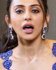 Rakul Preet Singh Glamorous Cleavage in Blue Photos 02