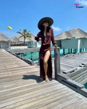 Rakul Preet Singh in a Brown Lingerie Maldives Holiday Photos 01 Rakul Preet Singh in a Brown Lingerie Maldives Holiday Photos 01