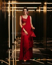 Ram Part 1 Actress Trisha Krishnan in Red Dress Pictures 04