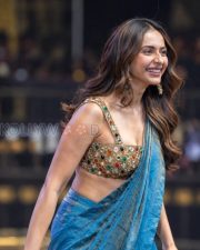 Ramayana Actress Rakul Preet Singh in a Blue Ombre Jewelled Saree Photos 07 Ramayana Actress Rakul Preet Singh in a Blue Ombre Jewelled Saree Photos 07