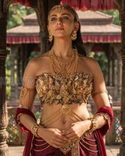 Ramayana Actress Rakul Preet Singh in a Gold Mythological Costume Photos 03