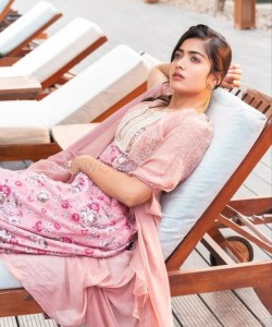 Rashmika Mandanna Pink Dress Photoshoot Stills 01